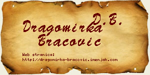 Dragomirka Bracović vizit kartica